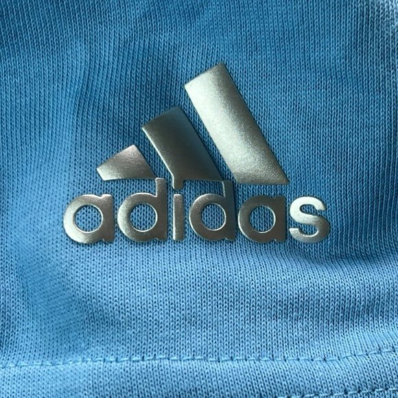 Adidas Golf Pullover Shirt Polo Short Sleeve Men's Large Blue Casual Com… - Picture 4 of 8